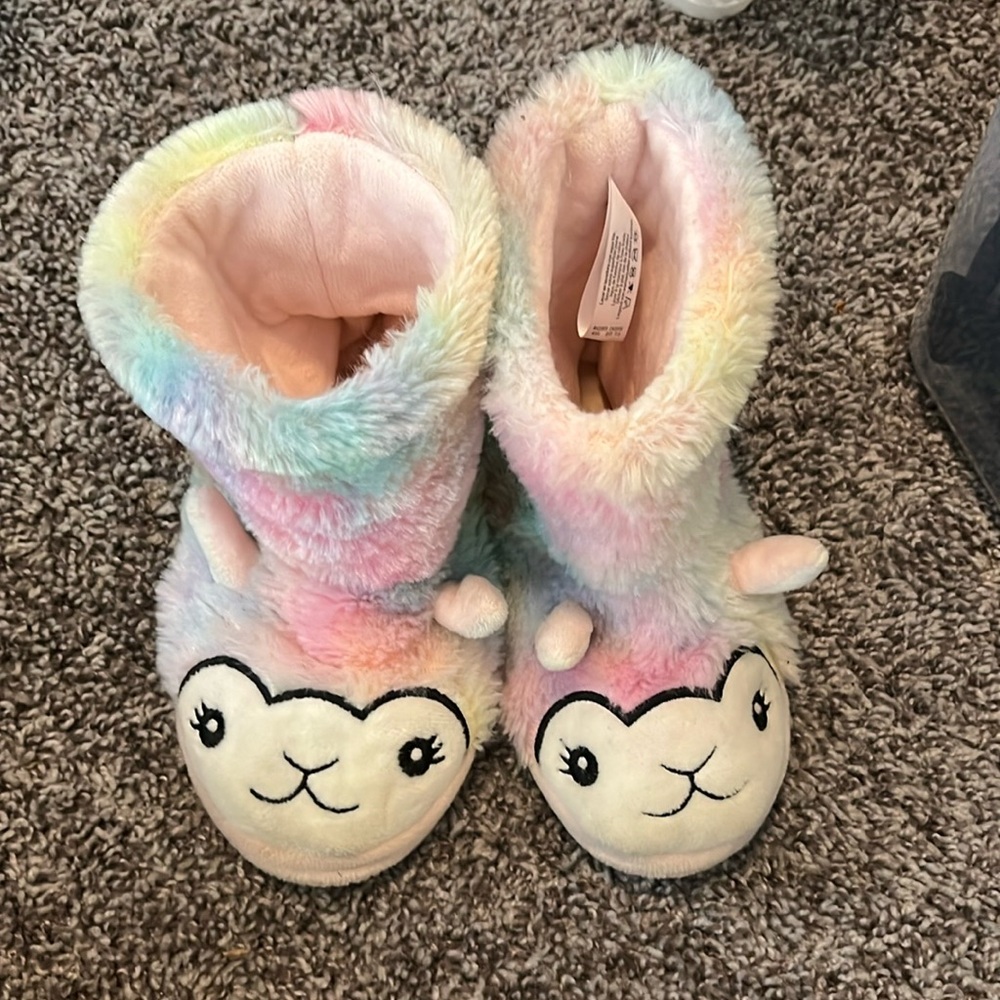 Unicorn slipper boots